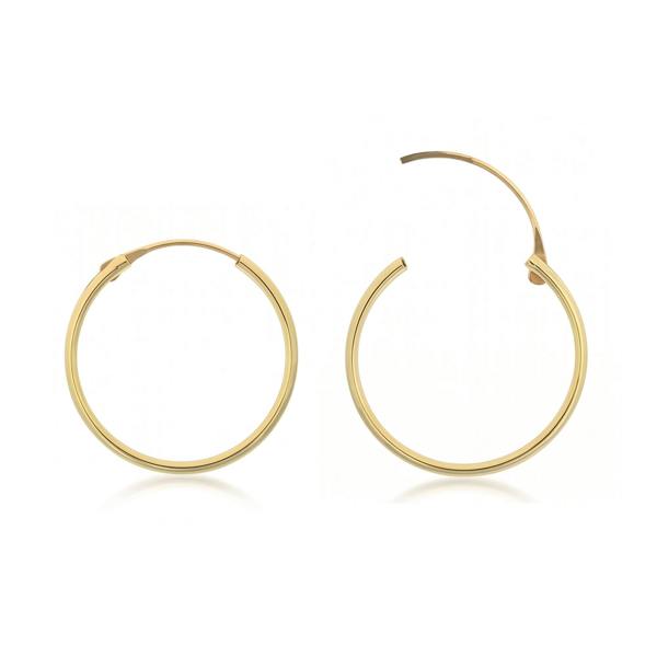 Spero London 9ct Solid Gold Hoop Earrings