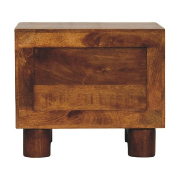 Artisan Furniture Solid Wood Tula 2 Drawer Chestnut Nightstand