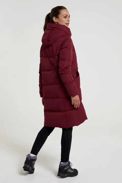 Mountain Warehouse Womens/Ladies Cosy Extreme II Wrap Down Jacket - Burgundy