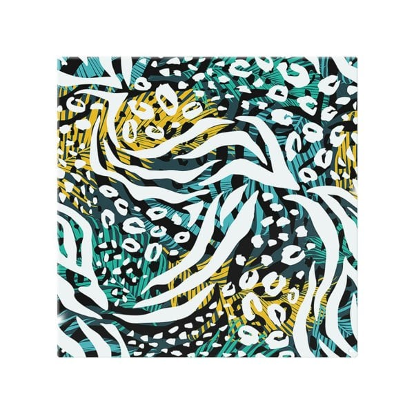 Benjamin Tate Design Tropical Leaves & Animal Print Splash Back