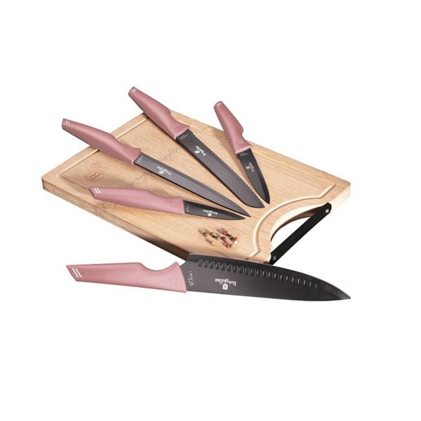 Knife Set & Bamboo Cutting Board BH-2710 I-Rose 