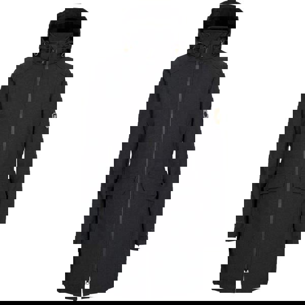 Trespass Womens/Ladies Maria DLX Long Length Soft Shell Jacket - Black Marl