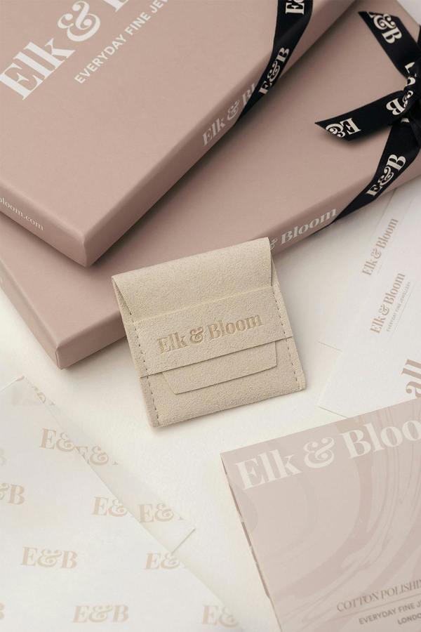 Elk & Bloom 14K Gold Double Beaded Satellite Chain Necklace