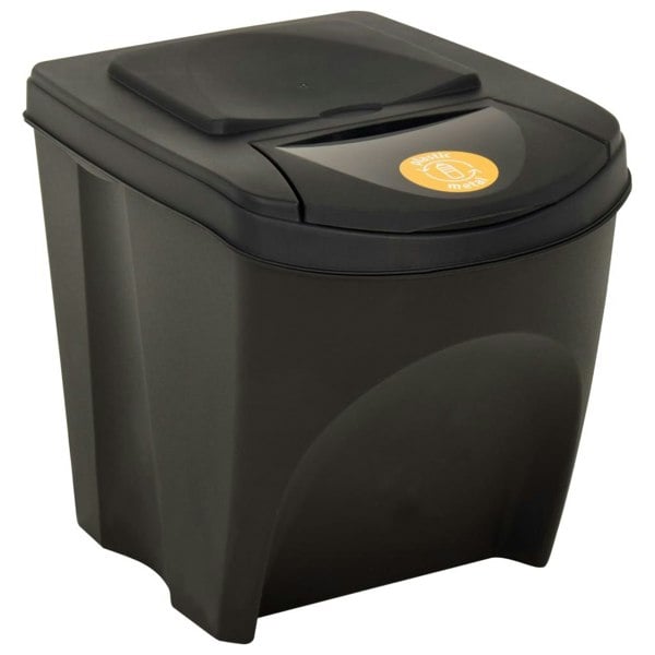 Berkfield Stackable Dustbins 4 pcs Anthracite 100 L