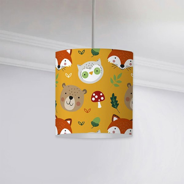 Woodland Friends Reverse Ceiling Lampshade Lampshade - Happy Linen Company