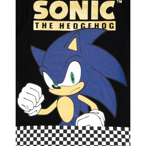 Sonic The Hedgehog Boys Japanese T-Shirt - Black