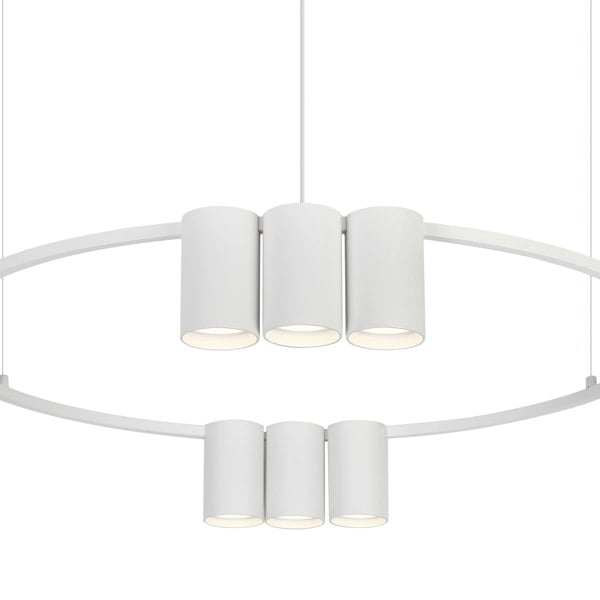 Milagro Pendant Light (Circle) Genesis White 10xGU10