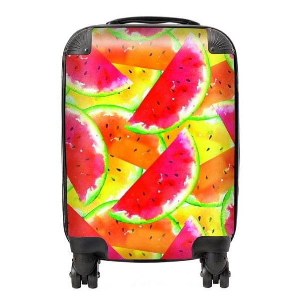 Warren Reed Melon Print Suitcase