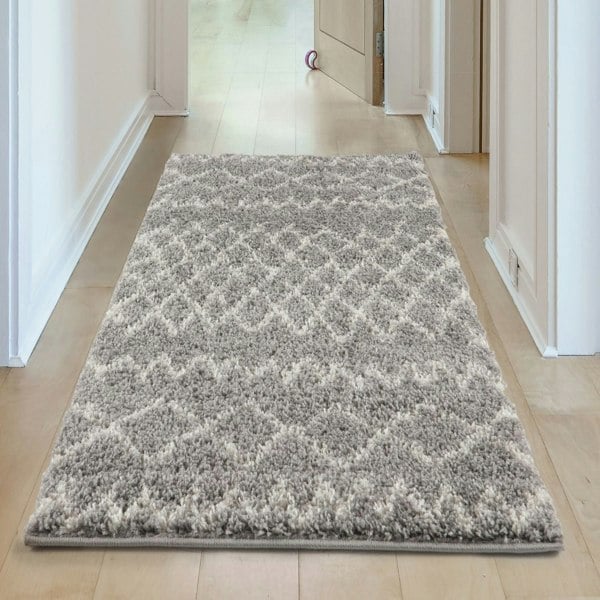 Moroccan-style thick shaggy rug 30 mm pile, non-shedding, pet-friendly