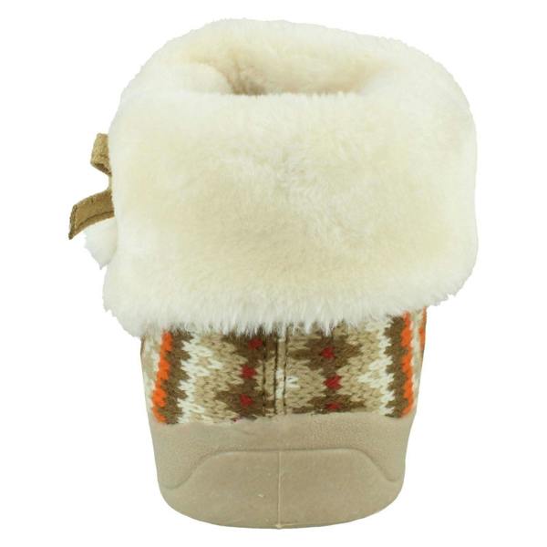 Rose Bank Ladies Rose Bank Memory Foam Aztec Print Bootee Slippers Emily