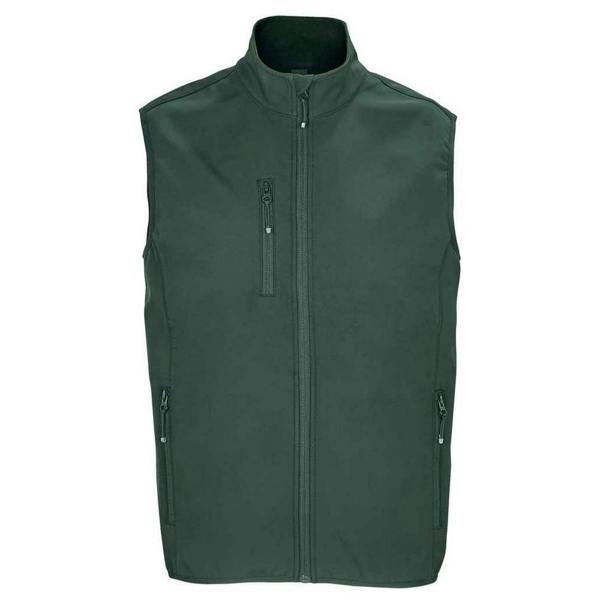 SOLS Mens Falcon Softshell Recycled Body Warmer - Forest Green