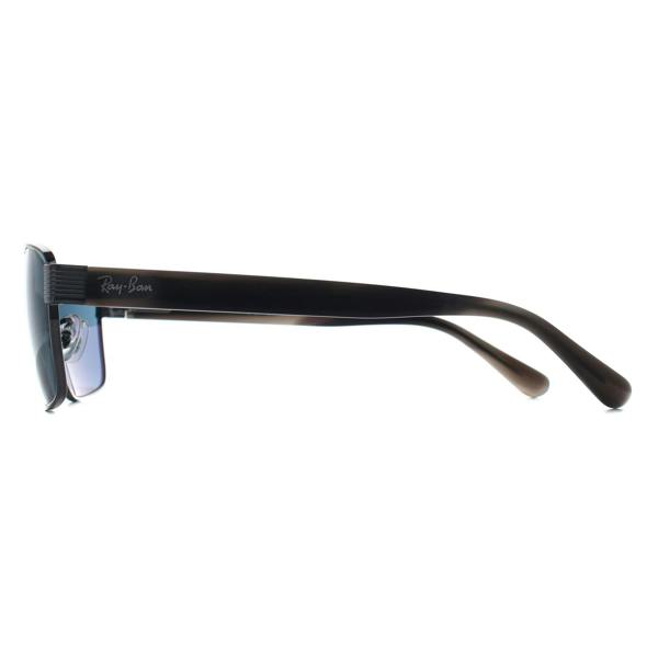 Ray-Ban Sunglasses RB3750 004/R5 Gunmetal Havana Grey Blue