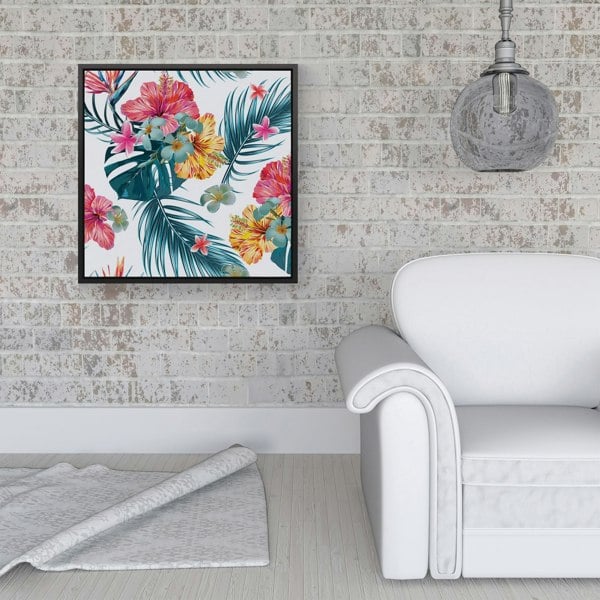 Warren Reed Spring Summer Flowers Framed Canvas