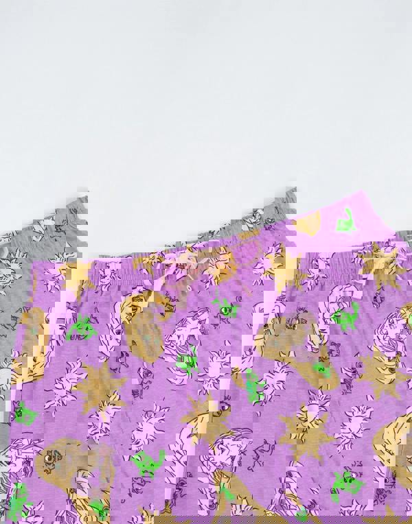 Disney Womens Pink Tangled Short Sleeve Long Leg Pyjama Set