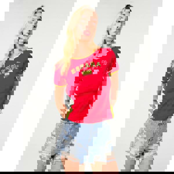 Pink Vanilla Espana Embellished Football T-Shirt