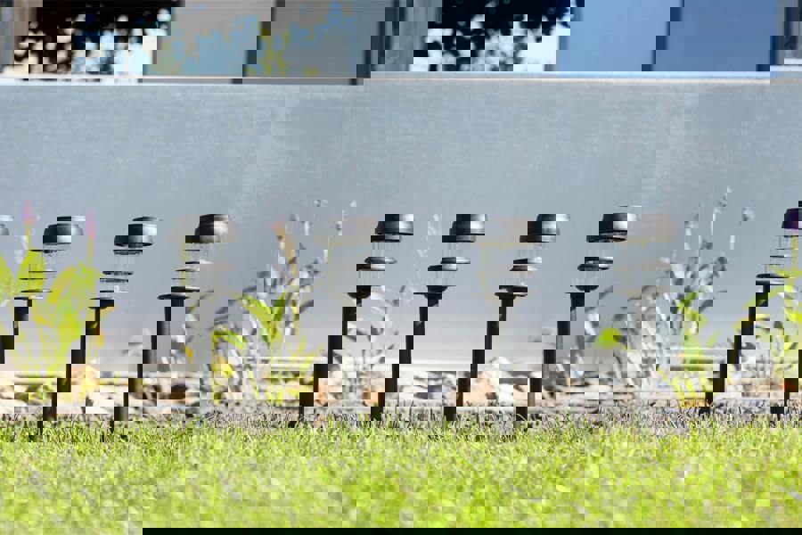 Luxform Solar Lagos Black Spike Light 24pk