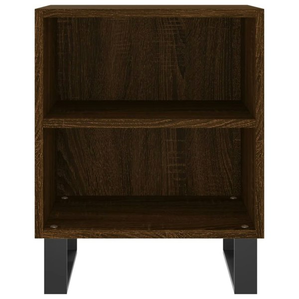 Berkfield Bedside Cabinets 2 pcs Brown Oak 40x30x50 cm Engineered Wood