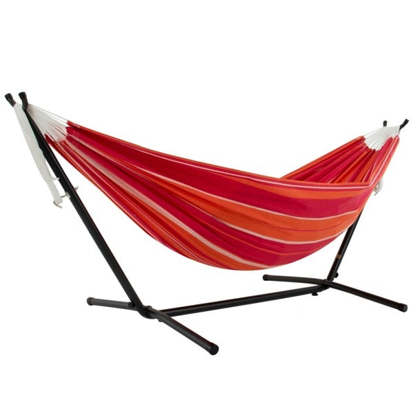 Vivere Double Cotton Hammock with Stand (250cm) - Mimosa