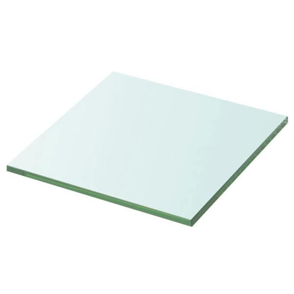 Berkfield Shelf Panel Glass Clear 20x20 cm
