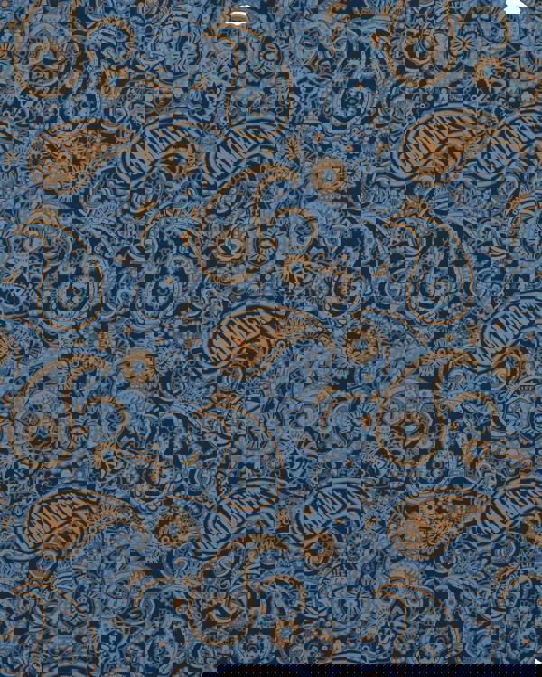 Lambretta Mens All Over Paisley Branded Retro Casual T-Shirt