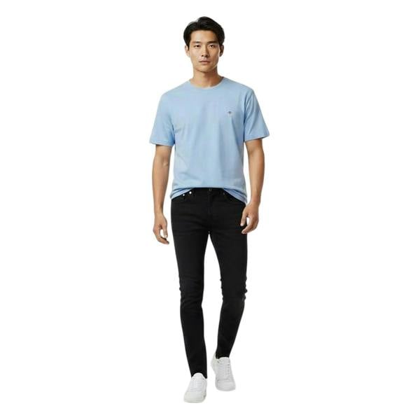 Gant Mens Fit Shield T-Shirt - Fresh Blue - 