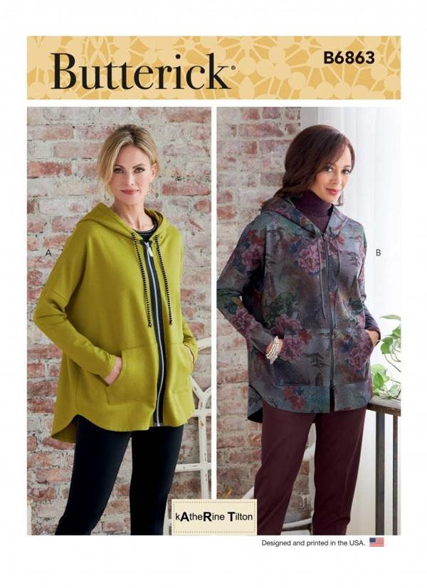 Butterick Sewing Pattern 6863, Jackets for Women, A (XS-S-M-L-XL-XXL) - Easy