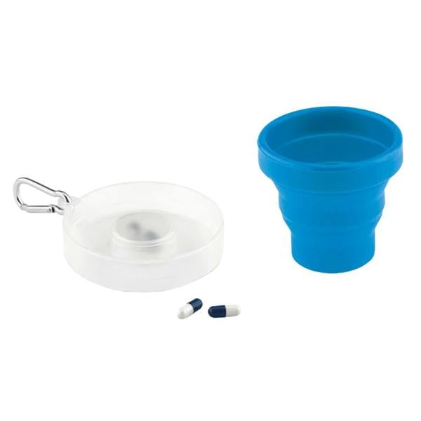 MidOcean Cup Pill Silicone Foldable Cup - Blue - 
