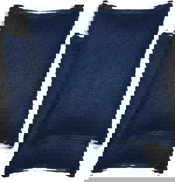 Enhanced Living Pair of Vogue Textured Double Sided Zip Opening Piped Edge Cushion Covers - 43x43cm - Cases Only