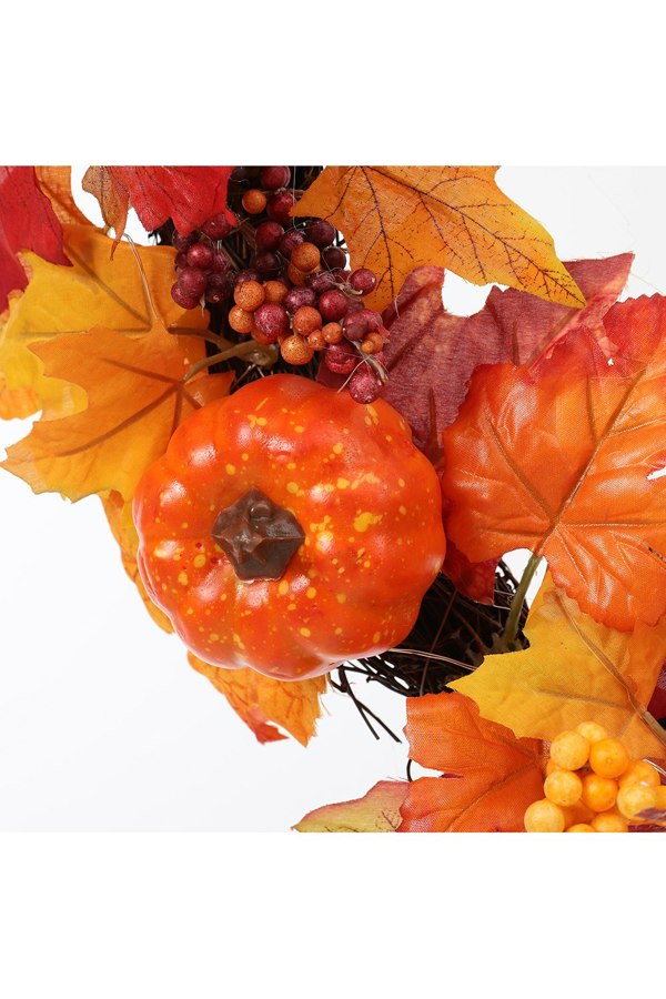 Living and Home Fall Wreath for Front Door Halloween Thanksgiving Decoration