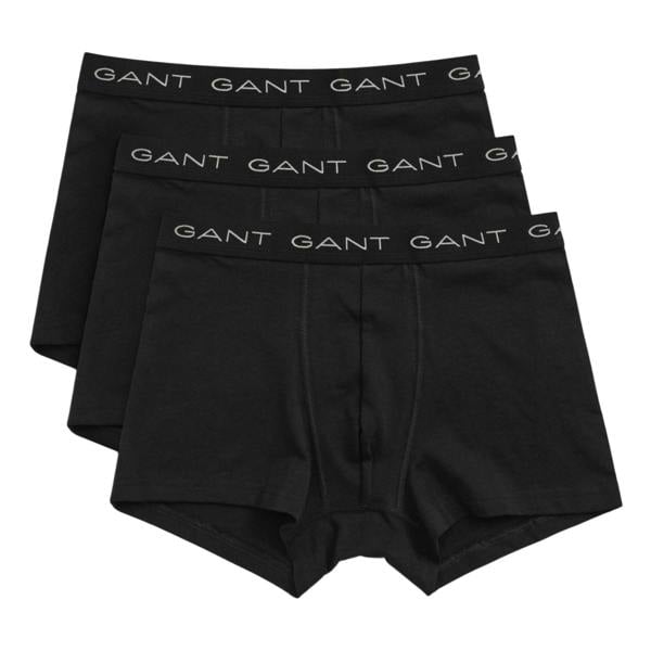 Gant Mens Boxer Shorts (Pack of 3) - Black - 