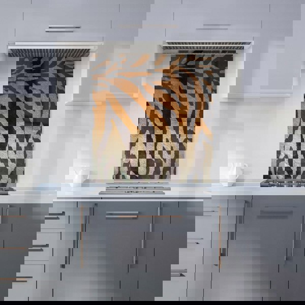 Warren Reed - Designer Tiger Skin Print Kitchen Splashback