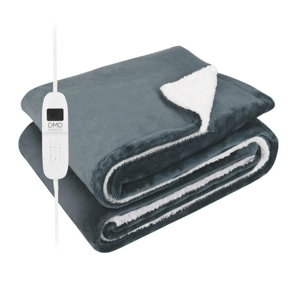 DMD Collective Heated Electric Blanket - Sherpa Fleece, Auto-Off, 9 Heat Levels