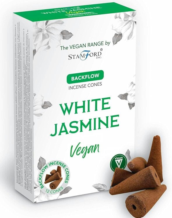 Stamford Vegan Backflow Incense Cones for Home Fragrance, 72 cones