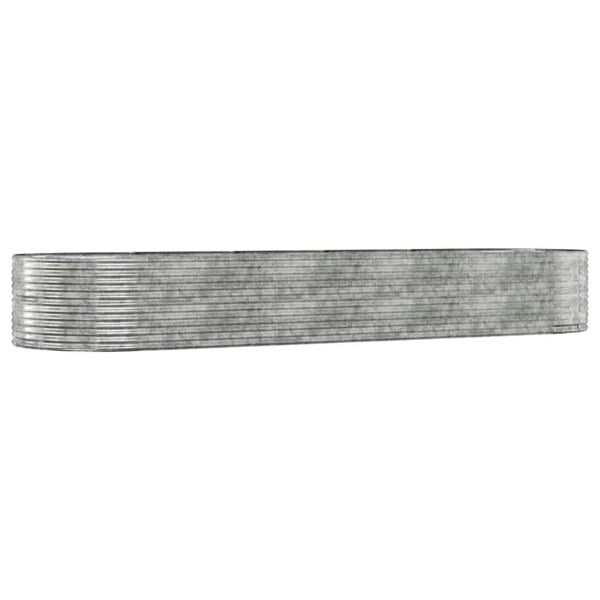 Berkfield Garden Raised Bed Silver 447x140x68 cm Powder-coated Steel