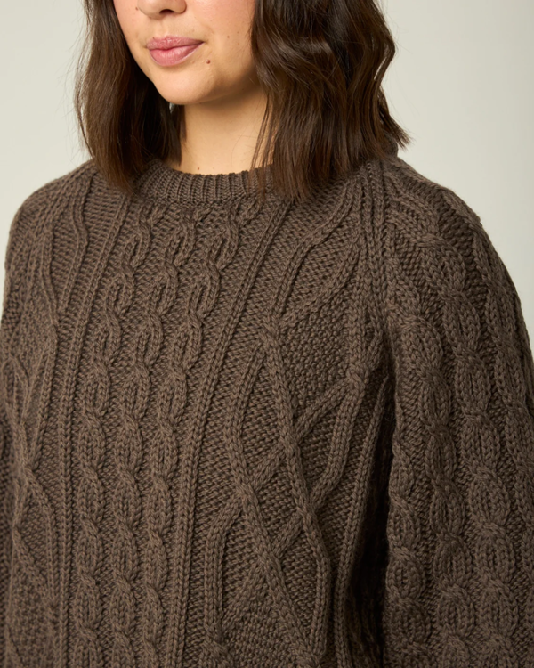 Peregrine Beckett Cable Knit Crew Jumper