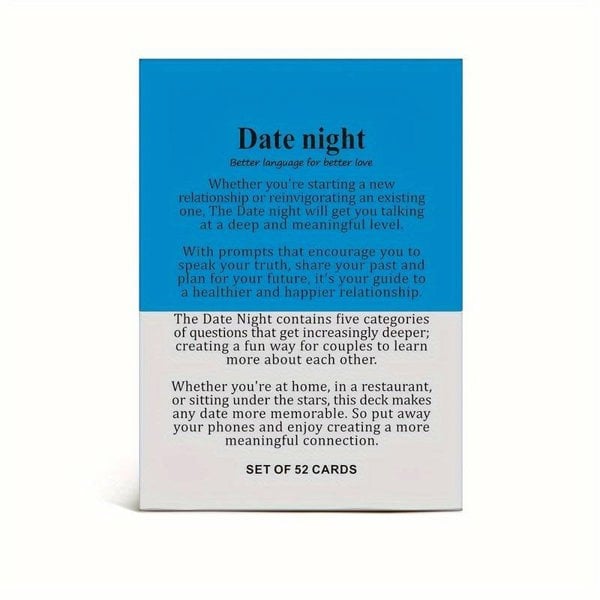 smartbies Date Night Card Game – Better Language for Better Love | Couples Conversation & Connection Game