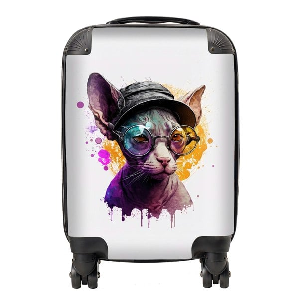 Warren Reed Cornish Rex Splashart Suitcase