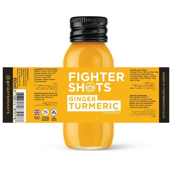 Fighter Shots Ginger + TURMERIC 12x 60ml