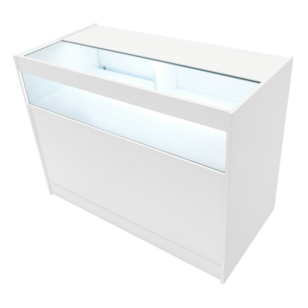 Monstershop Harmonia LED Shop Counter Set B1200, C1200 & LM60 - White