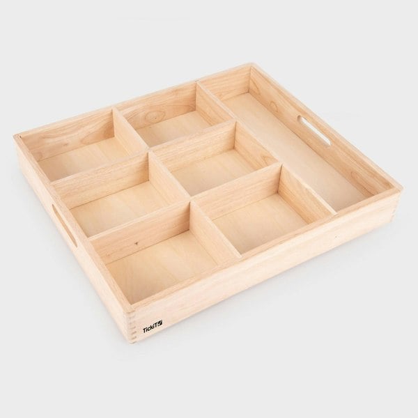 tickit Wooden Sorting Tray - 7 way