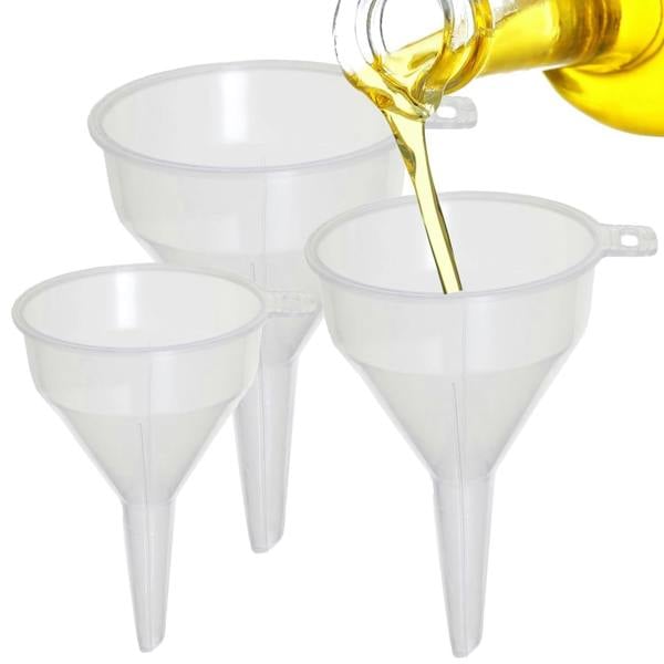  Plastic Kitchen Funnel Ideal For Filling Bottles & Containers