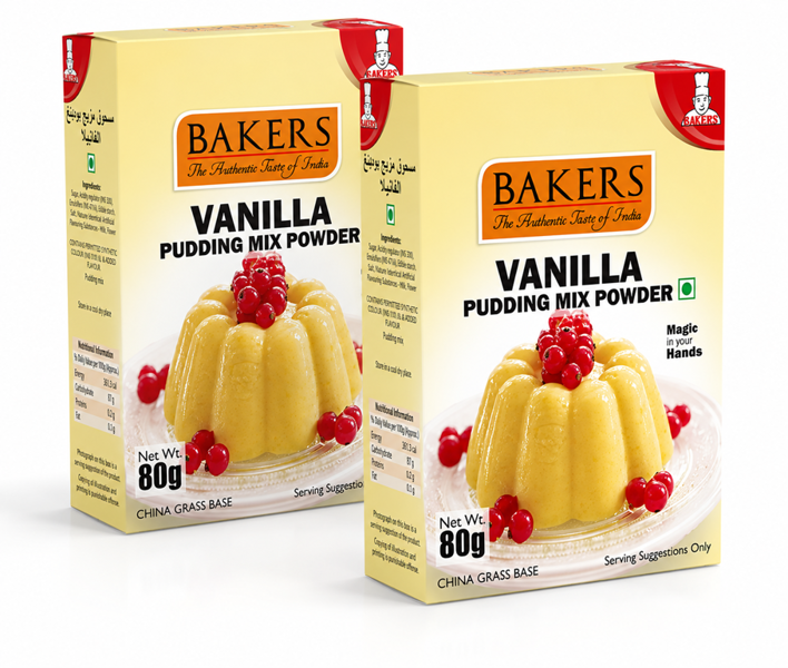 Bakers Vanilla Pudding Mix Powder, Instant Dessert 80g