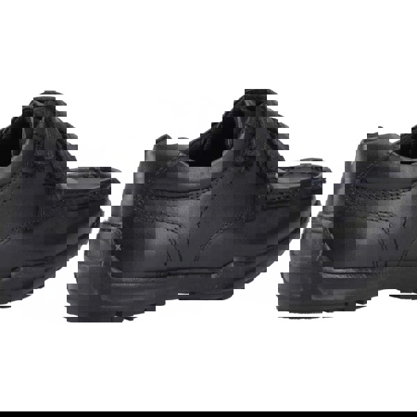 Hush Puppies Maddox Touch Fastening Leather Boys's Black Shoes