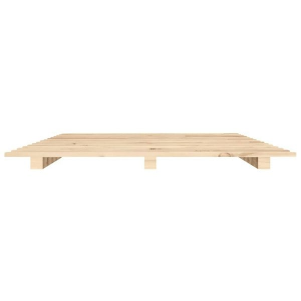 Berkfield Bed Frame 75x190 cm 2FT6 Small Single Solid Wood Pine