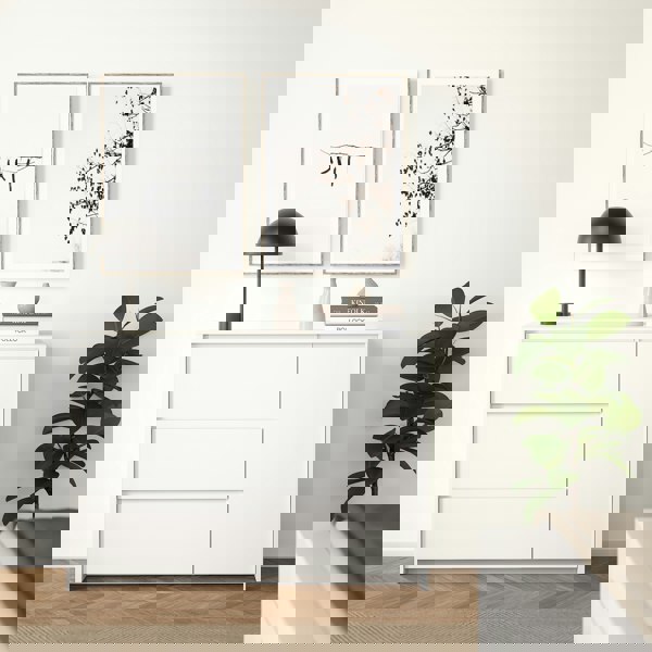 Furniture To Go Next Sideboard with 1 Door and 3 Drawers White