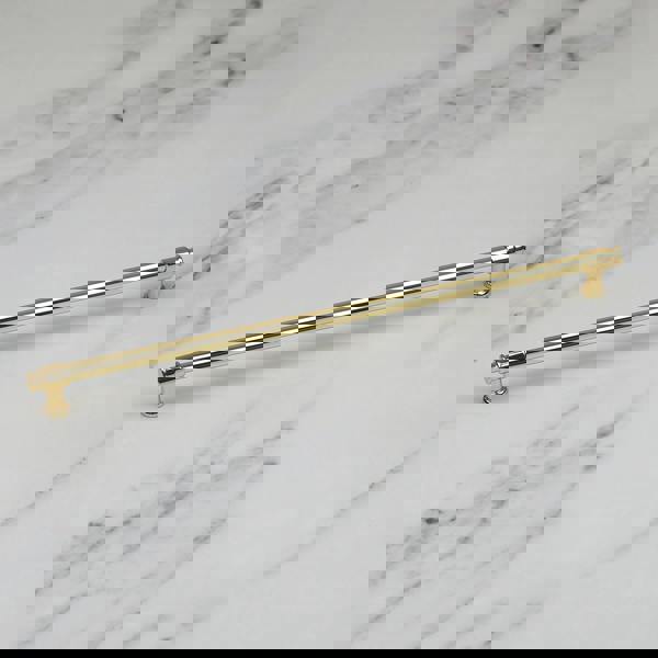 Handle & Home Polished Brass Clasp Detail T-Bar Handles