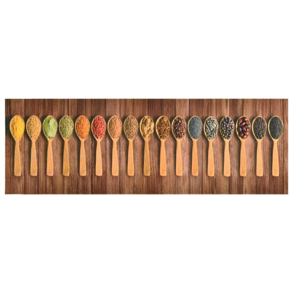 Berkfield Kitchen Carpet Washable Spoons 60x300 cm