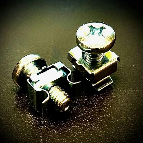 Fixaball M6 Cage Clip Captive Nut plus M6 x 15 Pozi Pan Machine Screw