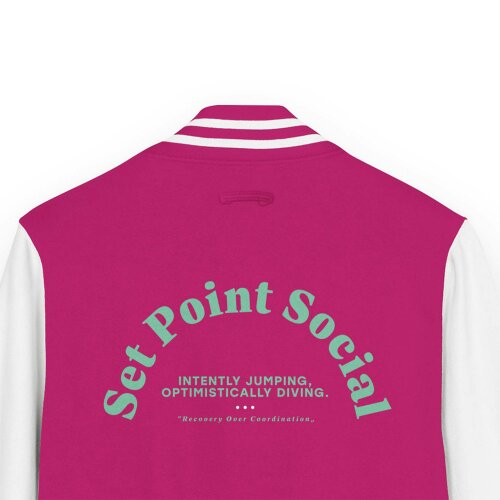 Anchor & Crew Set Point Social Volleyball Club League Cotton Varsity Letterman Jacket