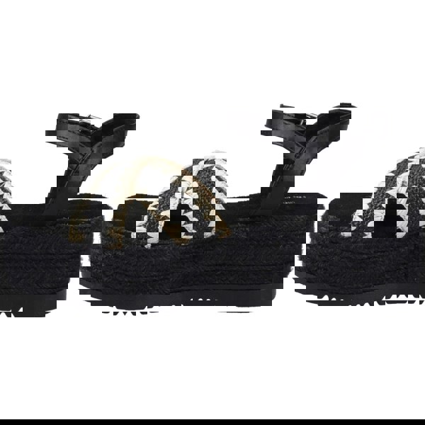 Hush Puppies Jemma Espadrille Polyurethane Women's Black Sandals